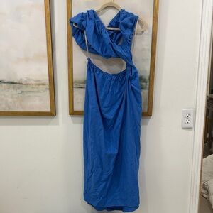 Farm Rio Blue Midi Dress M